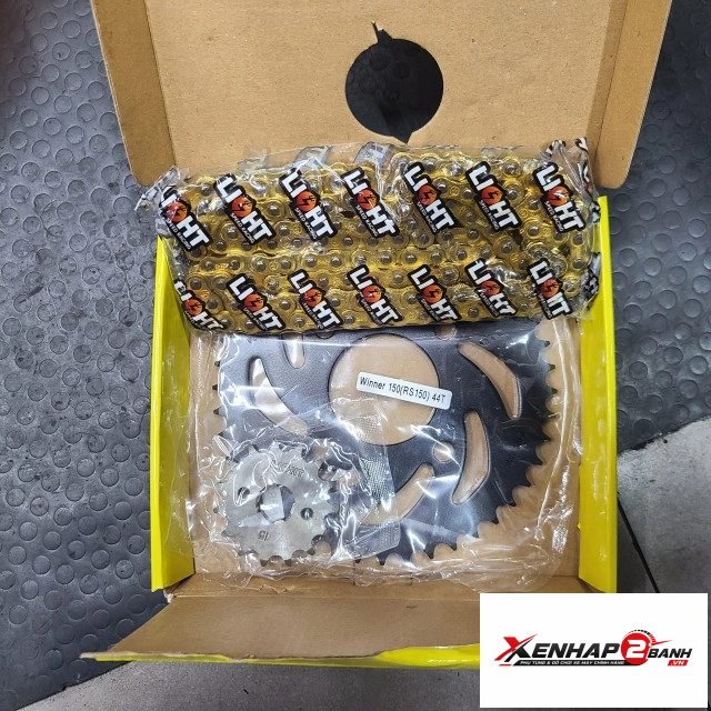 Bộ nhông sên dĩa light cho honda winner 150 winner x - 2
