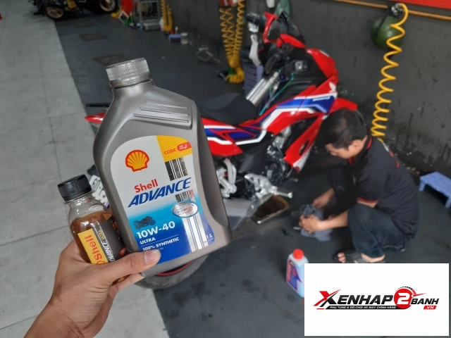 Nhớt chiết lẻ shell advance ultra 10w40 100ml - 4