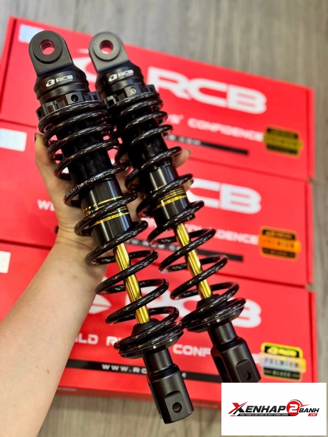 Phuộc rcb c2 đen ty vàng cho honda air blade chính hãng - 2