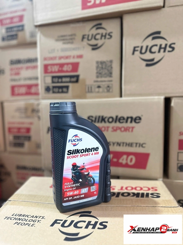 Nhớt fuchs silkolene scoot sport 4 5w40 1l - 4