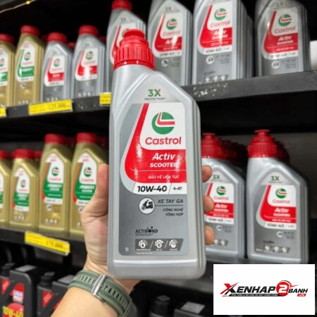 Nhớt Castrol Activ Scooter 10W40 1L dành cho xe tay ga
