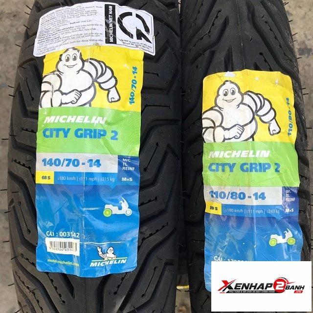 Lốp michelin city grip 2 11080-14 - 14070-14 - 1