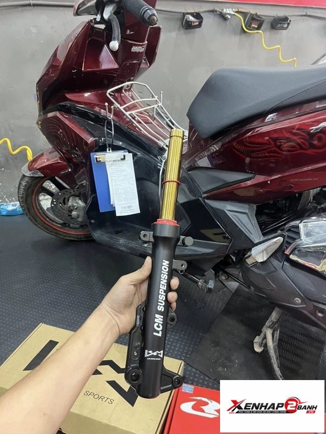 Phuộc trước lcm cho ab 125150160 ty vàng titan - 4