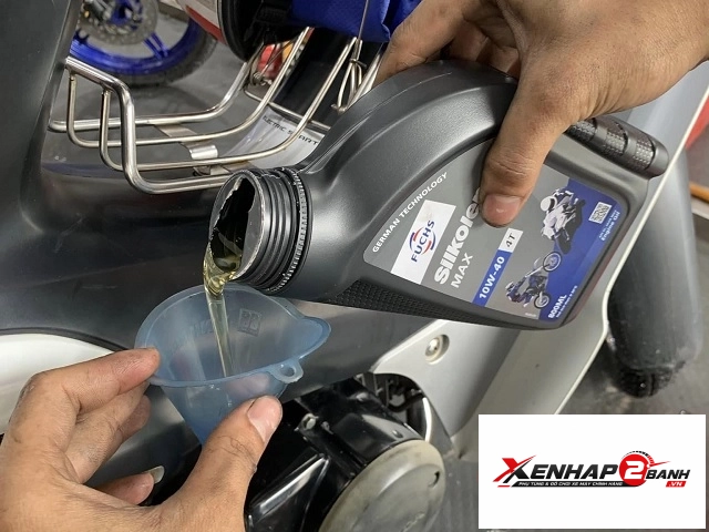 nhớt fuchs silkolene max 10w40 4t 1l - 3