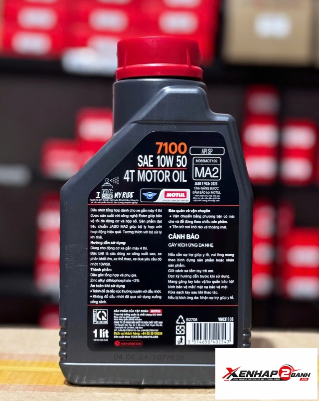 Nhớt motul 7100 10w50 4t 1l - 2