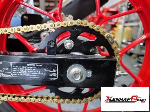 Dĩa recto 42t cho honda sonic chính hãng - 3
