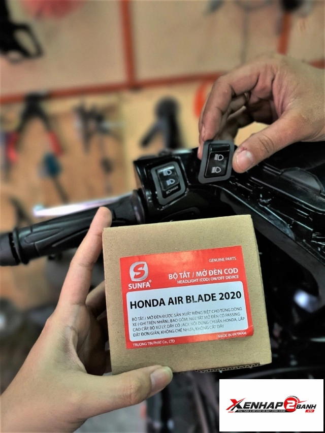 Bộ công tắc đèn sunfa cho air blade 125150 đời 2020 - 2021 - 2
