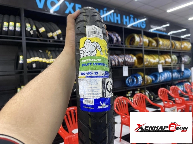 Vỏ michelin pilot street 2 size 8090-17 - 1