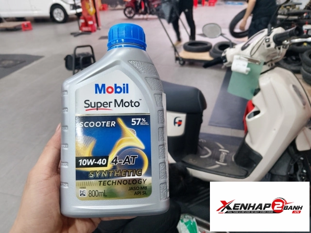 Nhớt mobil super moto scooter 10w40 800ml - 1