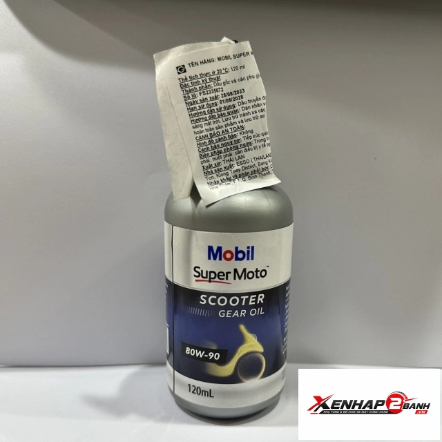 Nhớt lap nhớt hộp số xe ga mobil super moto 80w90 120ml - 3