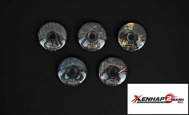Nút che chân kính gh racing carbon sợi - 1