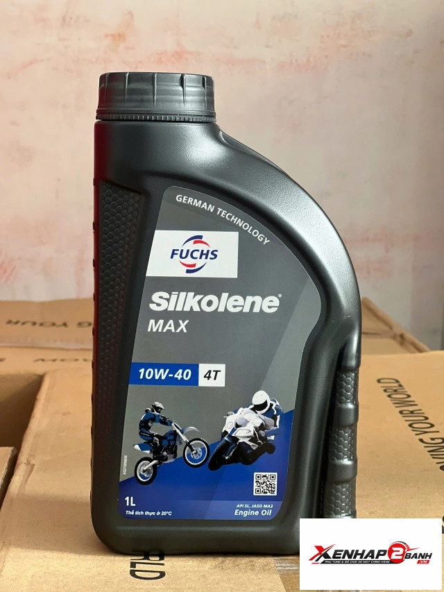 nhớt fuchs silkolene max 10w40 4t 1l - 1