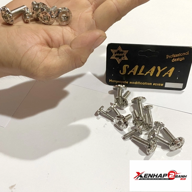 Bộ ốc salaya dàn áo cho xe honda wave a - 2