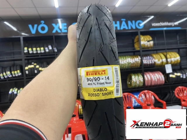 Vỏ pirelli 9090-14 diablo rosso sport - 1