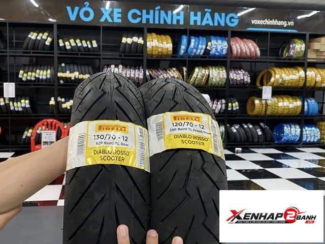 Lốp pirelli rosso scooter 12070-12 - 13070-12 - 1