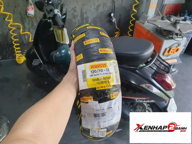 Vỏ pirelli 12070-12 diablo rosso scooter - 1