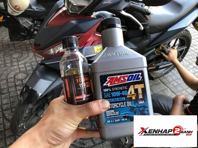 Nhớt chiết lẻ amsoil 10w40 performance 150ml - 2