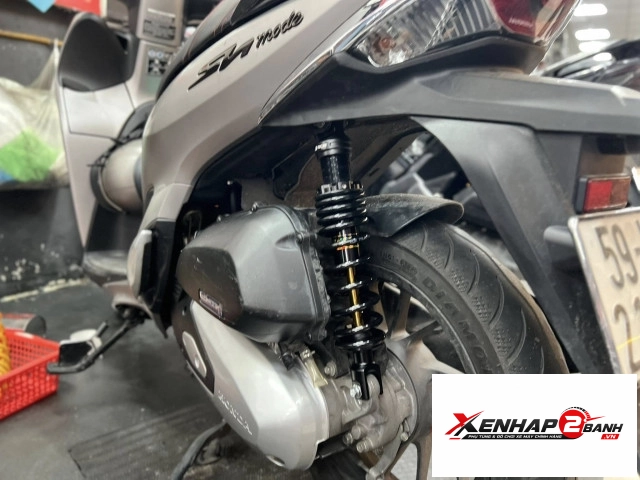 Phuộc rcb c2 đen ty vàng cho honda vario click chính hãng - 8