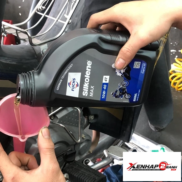 nhớt fuchs silkolene max 10w40 4t 08l - 2