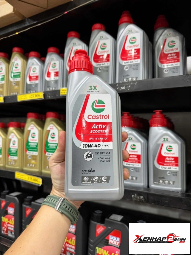 Nhớt castrol activ scooter 10w40 1l dành cho xe tay ga - 1