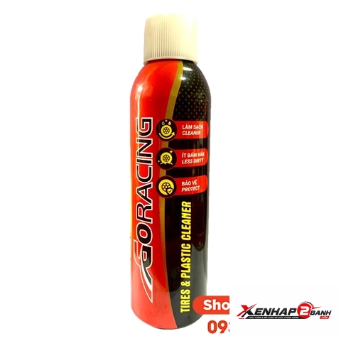 Chai xịt làm sạch dàn nhựa nhám vỏ lốp xe goracing - 1