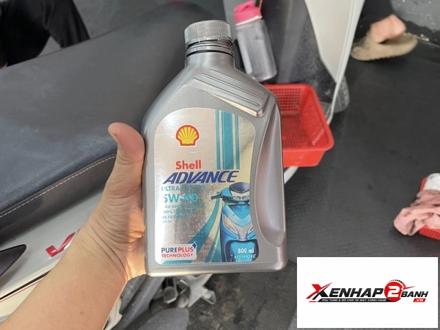 Nhớt shell advance ultra scooter 5w40 08l - 3