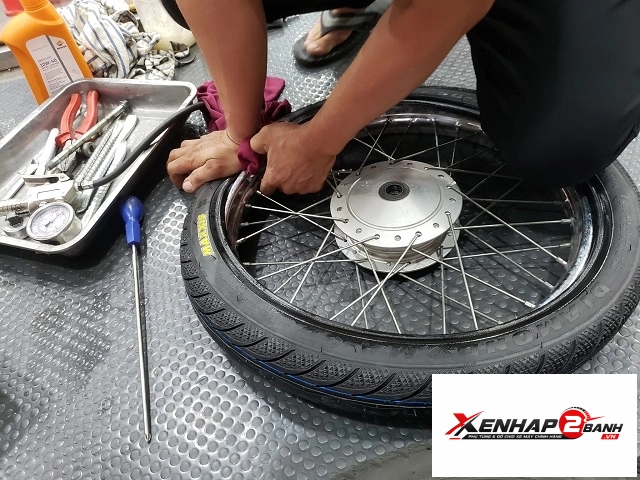 Vỏ có ruột maxxis 250-17 gai kim cương 3d - 2