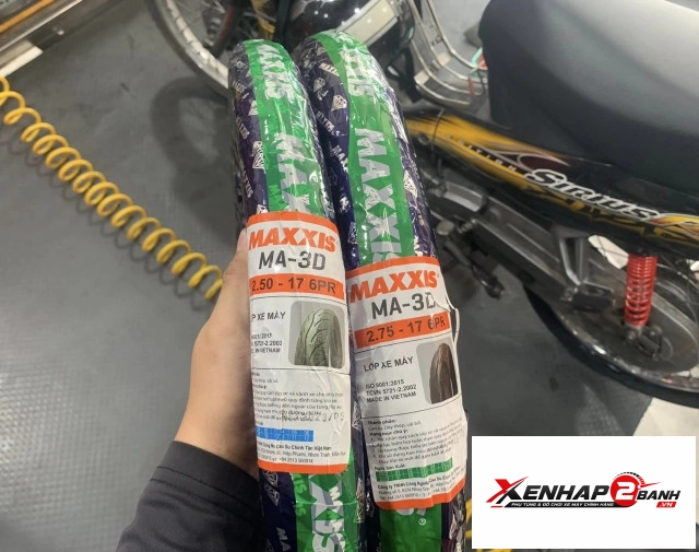 Vỏ maxxis có ruột 3d 250-17 - 275-17 - 1