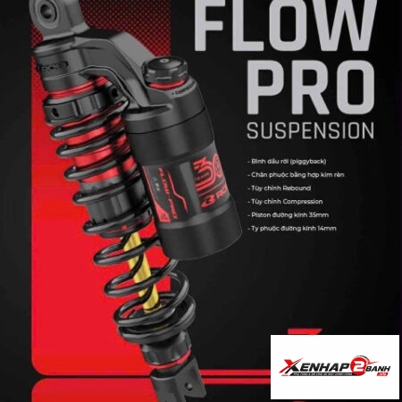 Phuộc RCB Flow Pro ty vàng cho Vario, Click bản kỷ niệm 30 năm chính hãng