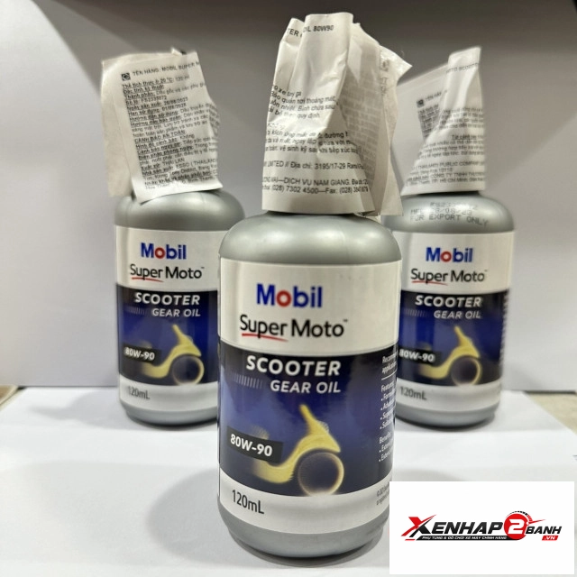 Nhớt lap nhớt hộp số xe ga mobil super moto 80w90 120ml - 2