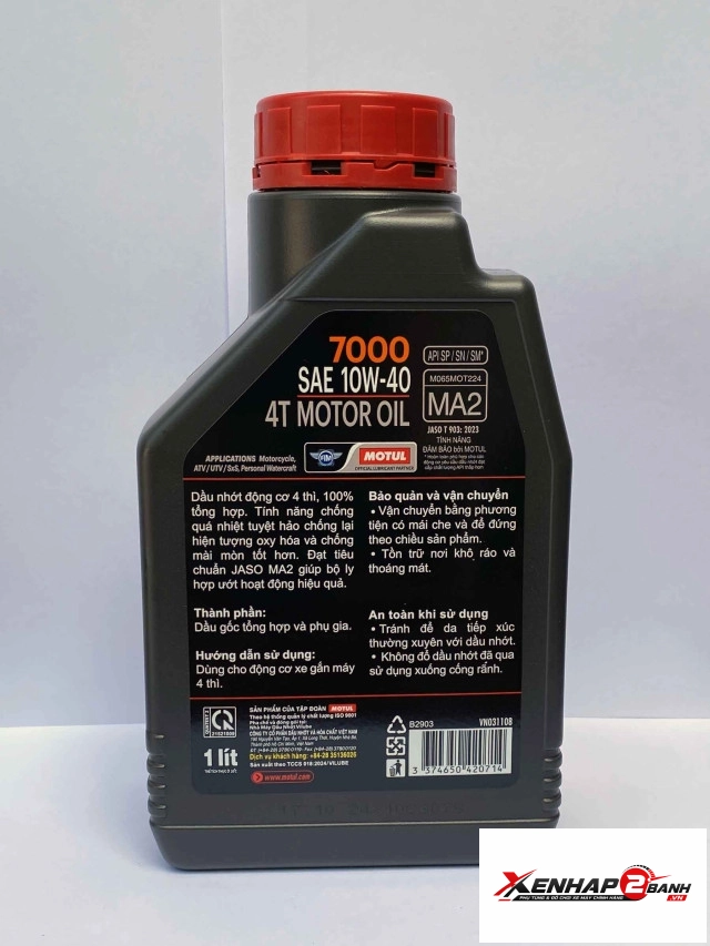 nhớt motul 7000 4t 10w40 1l - 2
