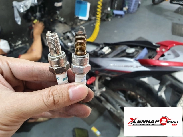 Bugi denso iridium power iu27 cho winner 150 cbr150 moto pkl - 4