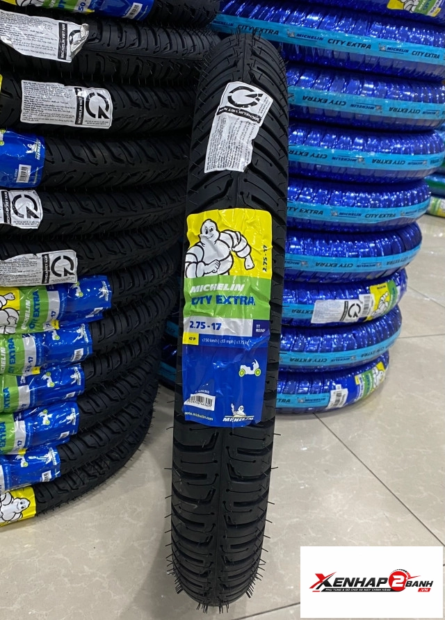 Vỏ có ruột michelin city extra 275-17 47p - 1