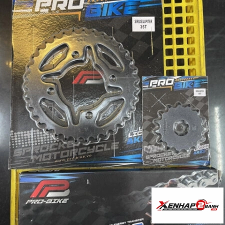 Bộ nhông sên dĩa Pro-Bike cho Sirius 15T – 35T – Sên 428