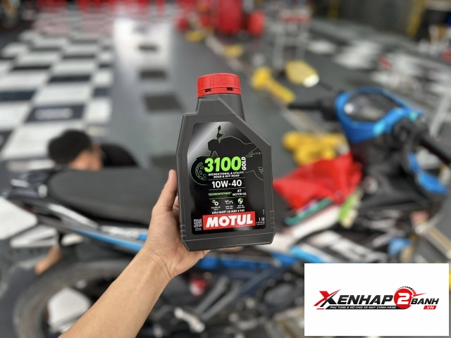 Nhớt motul 3100 gold 4t 10w40 1l - 3