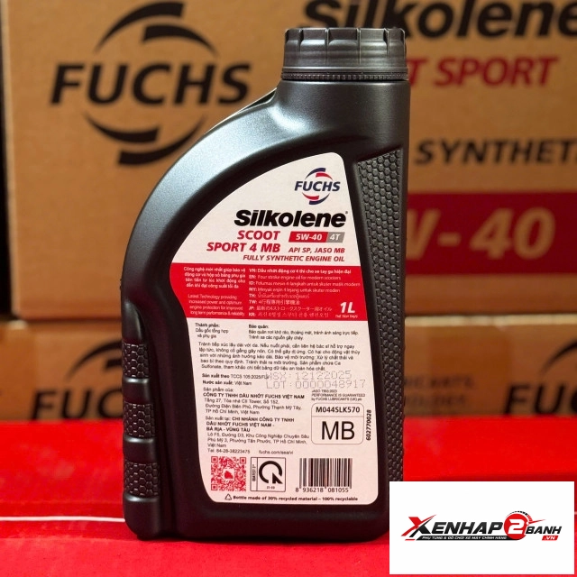 Nhớt fuchs silkolene scoot sport 4 5w40 1l - 2