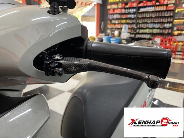 Tay thắng carbon cho honda sh 2 thắng đĩa sh 125150i sh300i sh350i - 7