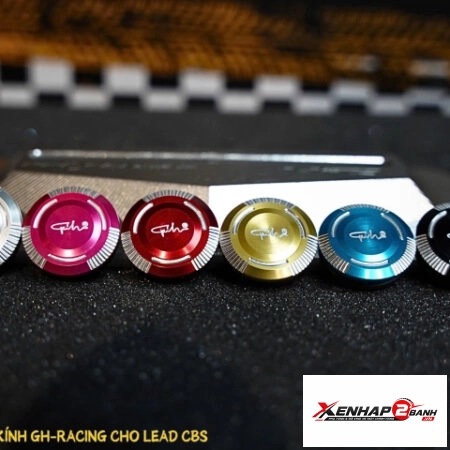 Nút che chân kính GH Racing nhôm CNC cho Honda Lead CBS