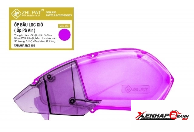 Ốp lọc gió trong suốt zhipat dành cho yamaha nvx chính hãng - 5