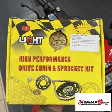 Bộ nhông sên dĩa Light cho Yamaha Sirius/Jupiter xăng cơ