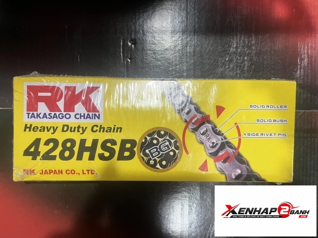 Sên rk vàng đen 428hsb - 132l chính hãng - 1