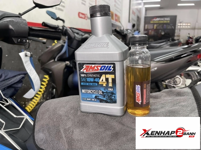 Nhớt chiết lẻ amsoil 10w40 performance 150ml - 1