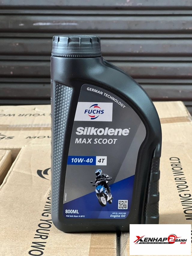 nhớt fuchs silkolene max scoot 10w40 4t 08l - 1
