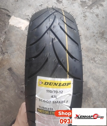 Vỏ xe dunlop 11070-12 scoot smart - 1