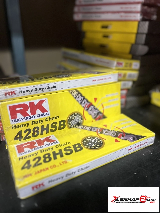 Sên rk vàng đen 428hsb - 132l chính hãng - 3