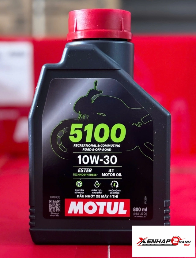 Nhớt motul 5100 4t 10w30 08l - 1