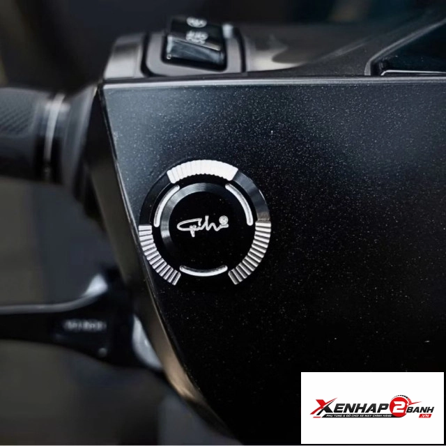 Nút che chân kính gh racing nhôm cnc cho honda lead cbs - 3