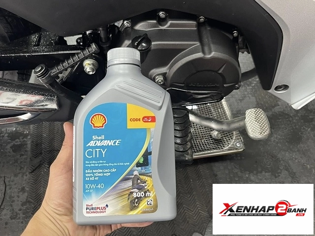 Nhớt shell advance city 10w40 08l - 4