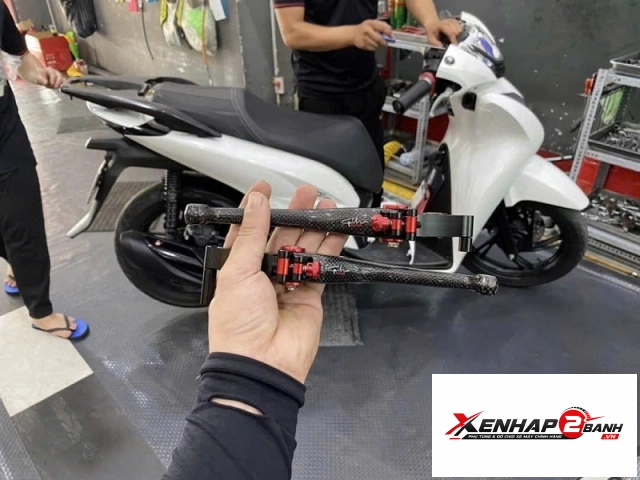 Tay thắng carbon cho honda sh 2 thắng đĩa sh 125150i sh300i sh350i - 4