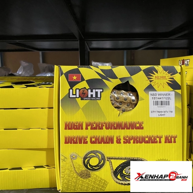 Bộ nhông sên dĩa light cho honda winner 150 winner x - 1